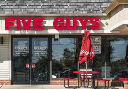 Five Guys restaurant exterior